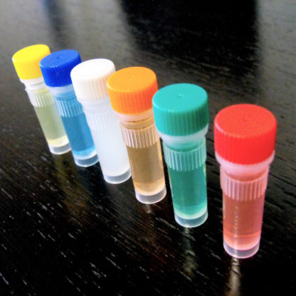 Colored 1ml Plastic Ink Vials (Blue)