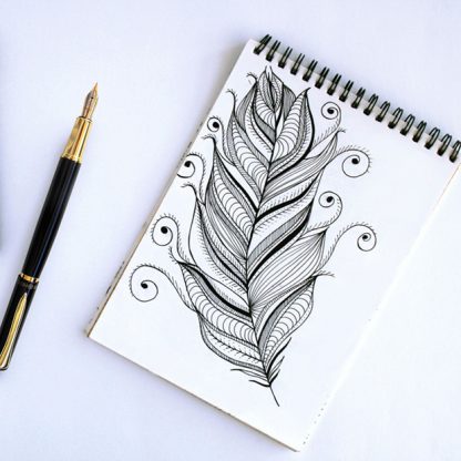 Writing with Hero-7036-Fountain-Pen