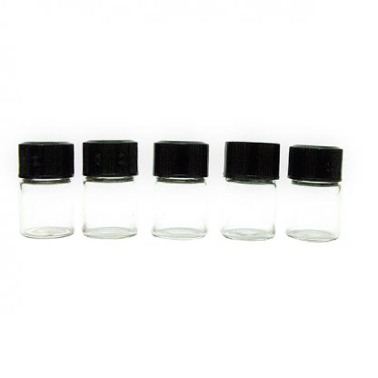 2ml Glass Bottle With Screw Cap (Black) - Image 2
