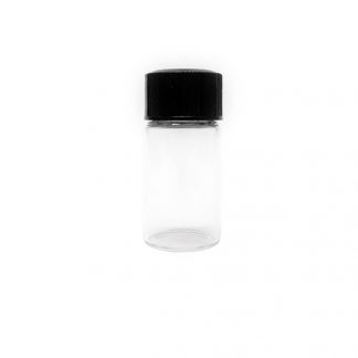 3ml Glass Bottle With Screw Cap (Black)