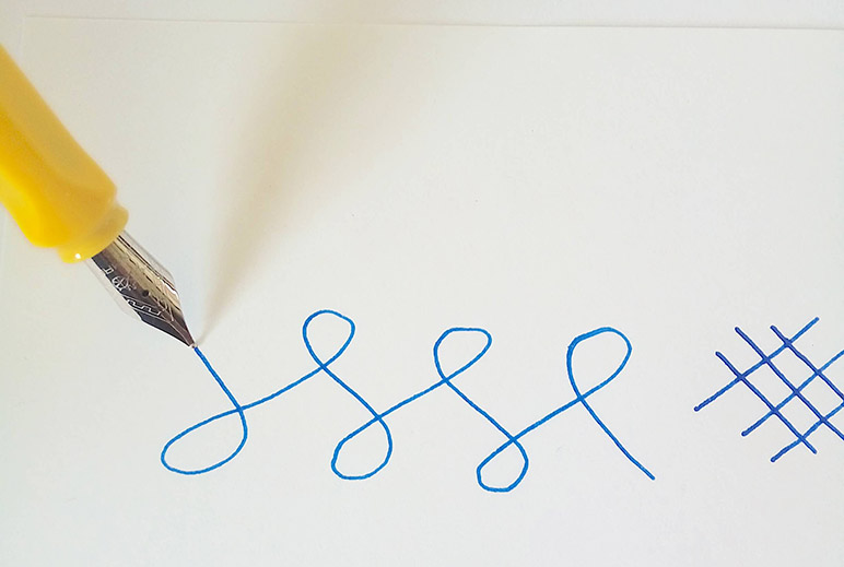 Yellow-Jinhao-599-Fountain-Pen-writing-sample