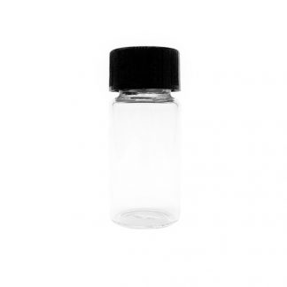 11ml Glass Bottle With Screw Cap (Black)