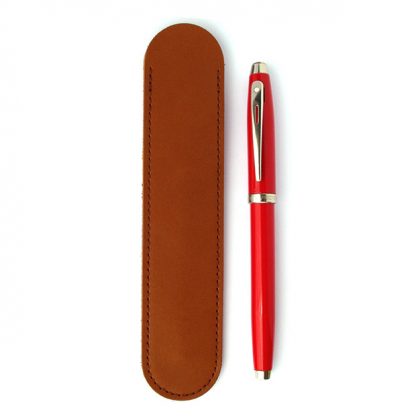 Slim Leather Pen Sleeve - Image 2