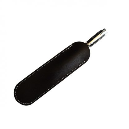 Leather Pen Sleeve (Black) - Image 4
