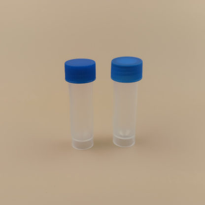 2 5ml Plastic Vials With Blue Screw Cap