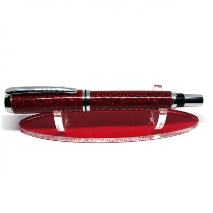 Desk-Acrylic-Pen-Holder-Red