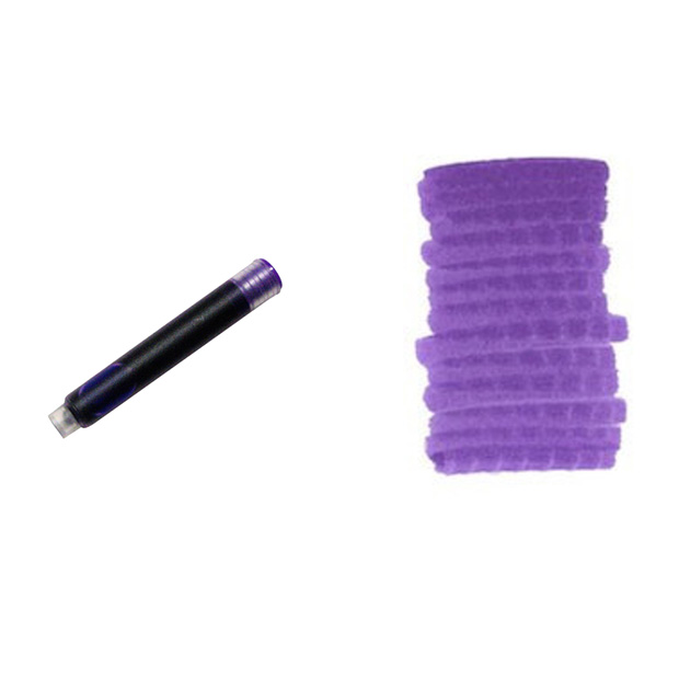 Purple 3.4mm Fountain Pen Ink Cartridges InexPens