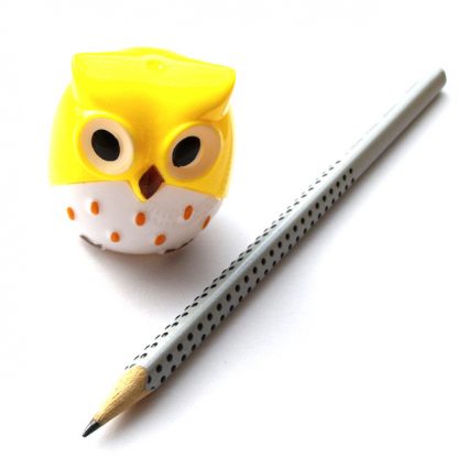 Colorful-Owl-Pencil-Sharpener-(Yellow)