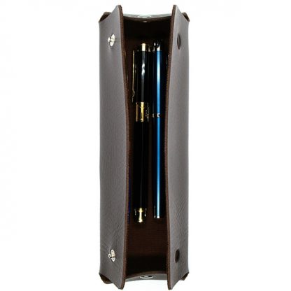 Genuine-Brown-Leather-Pen-&-Pencil-Case