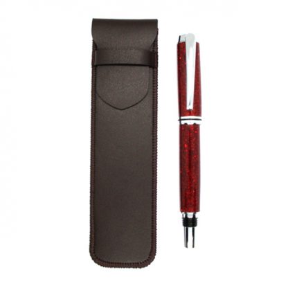 Genuine-Leather-Pen-Case-(Brown)
