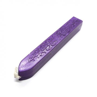 Purple-Sealing-Wax-Stample-Candle