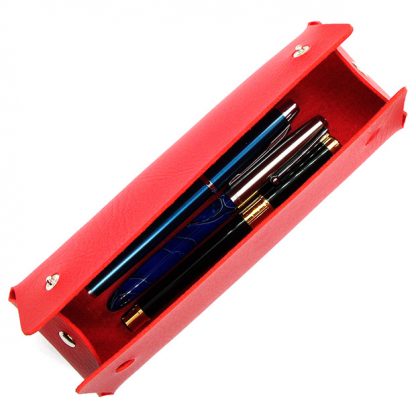 Red-Leather-Pen-&-Pencil-Case