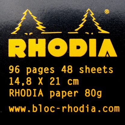 Rhodia-DotBook-Classical-Stapled-Notebook-A5-Details(Black)
