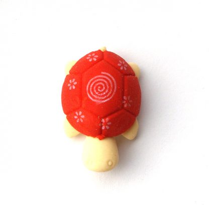 Top-Colorful-Turtle-pencil-Eraser-(Red)