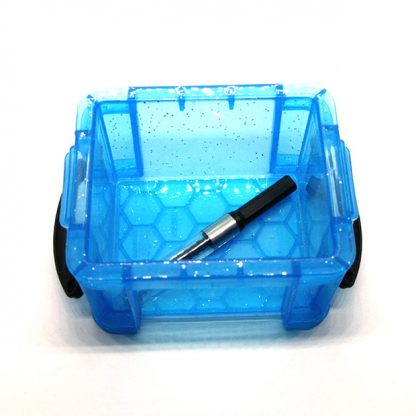 Desk-Pen-Ink-Converter-Storage-Box-(Transparent-Blue)
