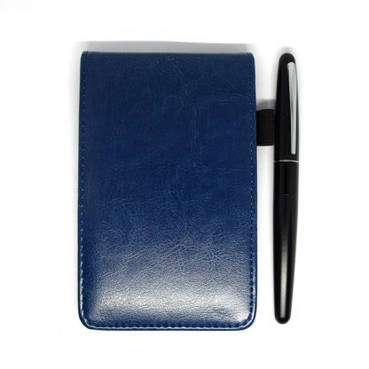 Handmade-Leather-Pocket-Notepad-(Blue)