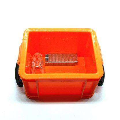 Staples-Clips-Storage-Box-(Orange)