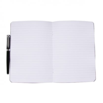 Black Rhodia Classic Lined Paper Stapled Notebook A5 148 x 210