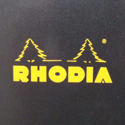 Genuine Rhodia Classic Lined Paper Stapled Notebook A5 148 x 210 (Black)