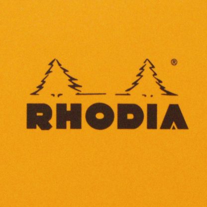 Genuine Rhodia Classic Lined Paper Stapled Notebook A5 148 x 210 (Orange)