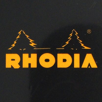Genuine Rhodia R Bloc No. 11 Head-Stapled Lined Paper Notepad 74 x 105 (Black)