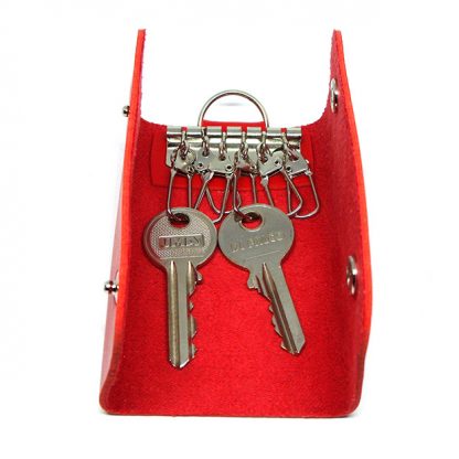 Leather-Keychain-(Red)