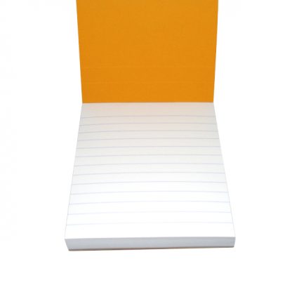 Lined Paper Rhodia Bloc No. 12 Head-Stapled Notepad 85 x 120 (Orange)