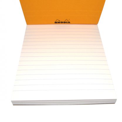 Lined Rhodia Bloc No. 13 A6 Notepad (Orange)