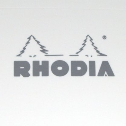 Original Rhodia Bloc No. 12 Head-Stapled Lined Paper Notepad 85 x 120 (Ice White)