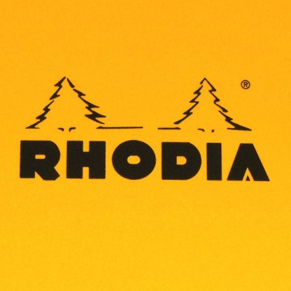 Original Rhodia Bloc No. 12 Head-Stapled Lined Paper Notepad 85 x 120 (Orange)