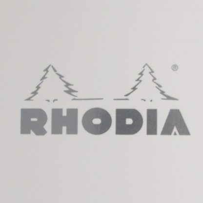 Original Rhodia Bloc No. 13 A6 Head-Stapled Lined Paper Notepad 105 x 148 (Ice White)
