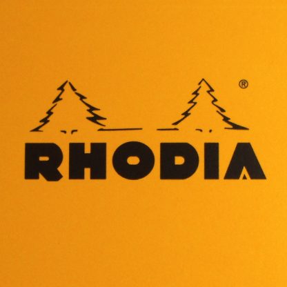 Original Rhodia Bloc No. 14 Head-Stapled Lined Paper Notepad 110 x 170 (Orange)