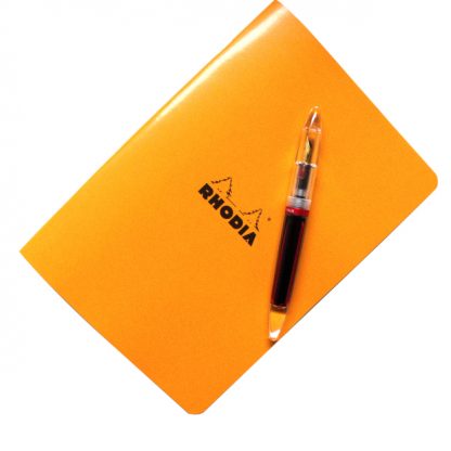 Premium Orange A5 Rhodia Classic Lined Paper