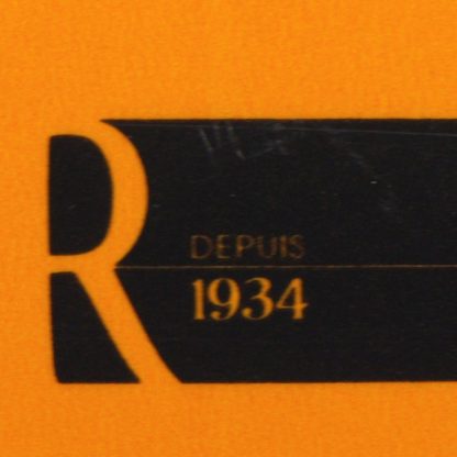 Premium Orange Rhodia R Bloc No. 11 Head-Stapled Lined Paper Notepad