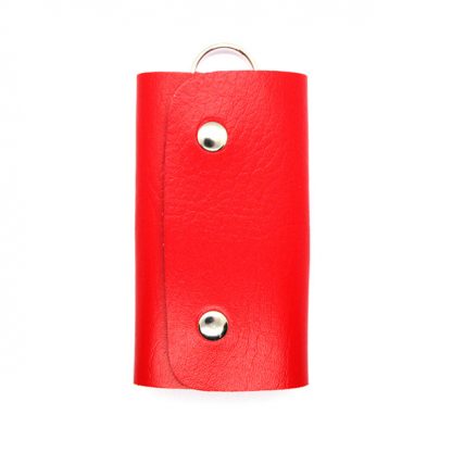 Red-Leather-Keychain-Key-Organizer