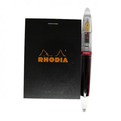 Rhodia Bloc 11 Head-Stapled Squared Paper Notepad 74 x 105 (Black)
