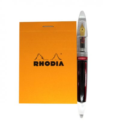 Rhodia Bloc 11 Head-Stapled Squared Paper Notepad 74 x 105 (Orange)