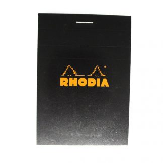 Rhodia Bloc No. 11 Head-Stapled Squared Paper Notepad 74 x 105 (Black)