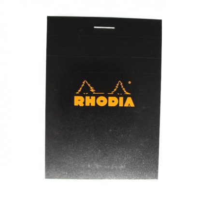 Rhodia Bloc No. 11 Head-Stapled Squared Paper Notepad 74 x 105 (Black)
