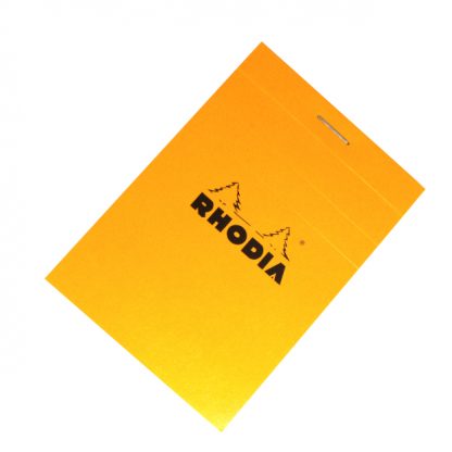 Rhodia Bloc No. 11 Head-Stapled Squared Paper Notepad (Orange)