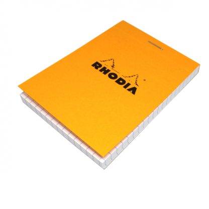 Rhodia Bloc No. 11 Head-Stapled Squared Paper Notepads 74 x 105 (Orange)
