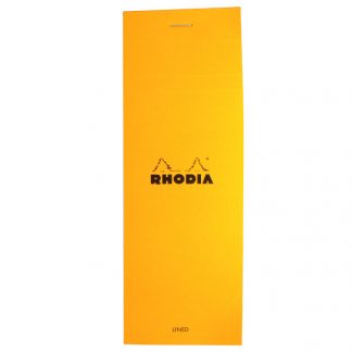 Rhodia Bloc No. 8 Head-Stapled Lined Paper Notepad 74 x 210 (Orange)