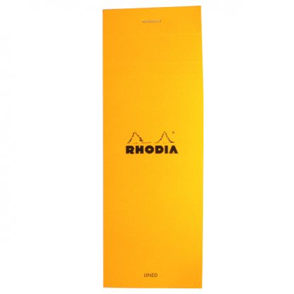Rhodia Bloc No. 8 Head-Stapled Lined Paper Notepad 74 x 210 (Orange)