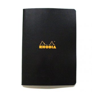 Rhodia Classic Lined Paper Stapled Notebook A5 148 x 210 (Black)
