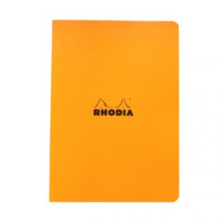 Rhodia Classic Lined Paper Stapled Notebook A5 148 x 210 (Orange)