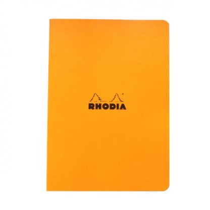 Rhodia Classic Lined Paper Stapled Notebook A5 148 x 210 (Orange)