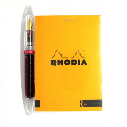 Rhodia R Bloc No. 12 Head-Stapled Lined Paper Notepads 85 x 120 (Orange)