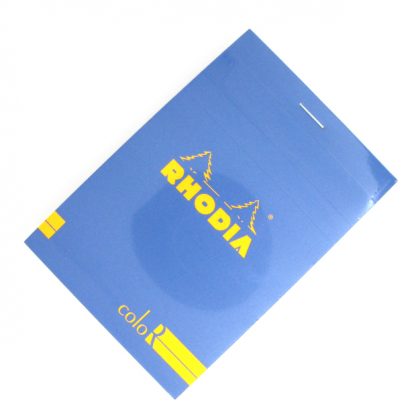 Rhodia R ColoR Bloc No. 12 Head-Stapled Lined Paper Notepad (Sapphire)