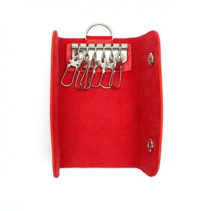 Top-Leather-Keychain-Key-Organizer-(Red)