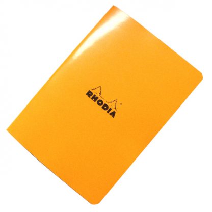 Top Rhodia Classic Lined Paper Stapled Notebook A5 148 x 210 (Orange)
